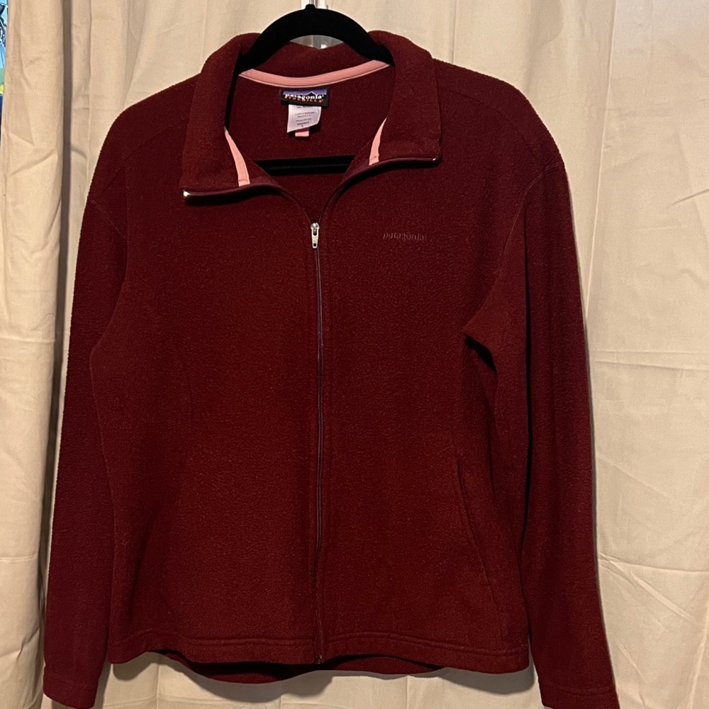 Patagonia Women's Burgundy Fleece Jacket